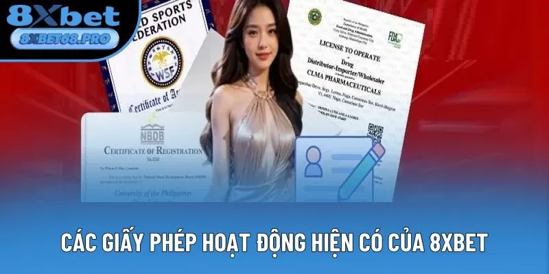 Các giấy phép hoạt động hiện có của 8xbet Các giấy phép hoạt động hiện có của 8xbet